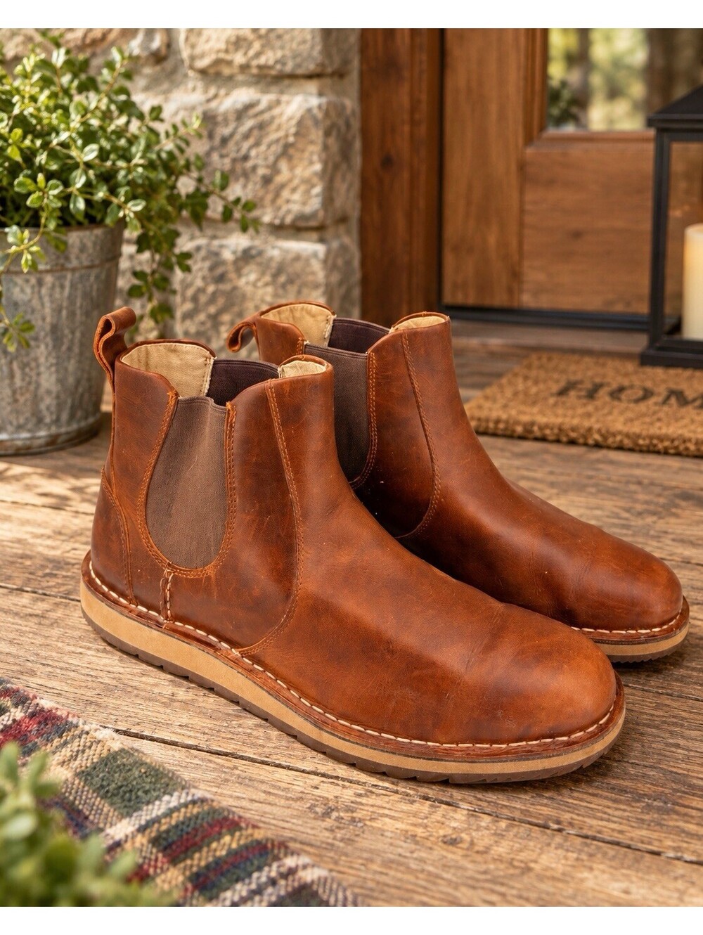Sperry Top-Sider Chelsea Boots Mens 11.5 Brown Leather STS16041 Heritage Pull On